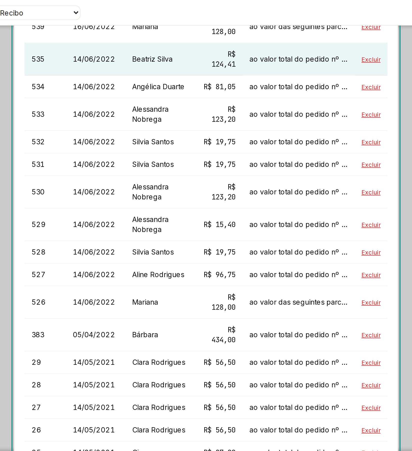 Tela do Calcularte com o elemento deste passo em destaque, em /pedidos/[num]/documentos/[tipo]